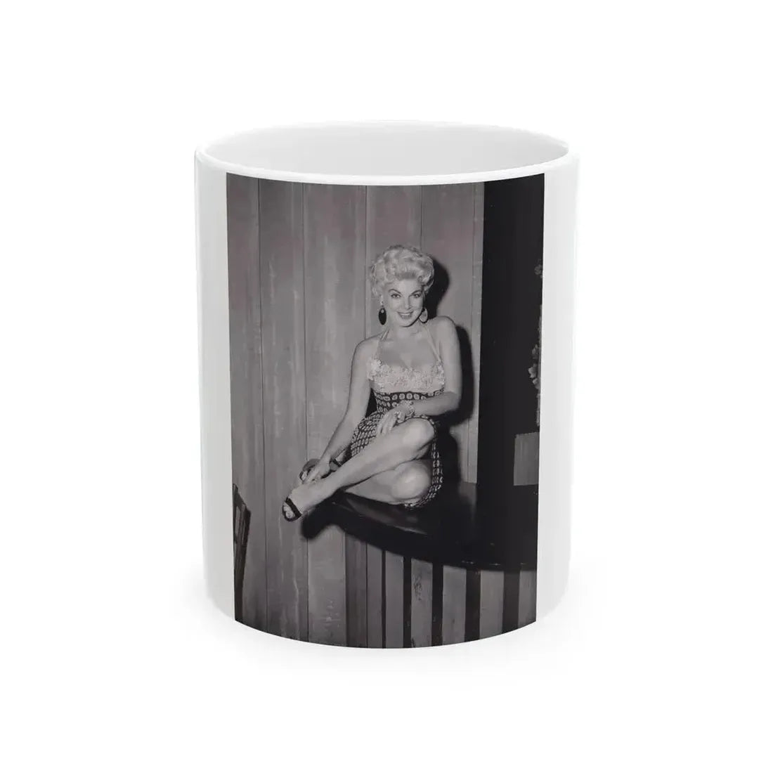 Barbara Nichols #346 (Vintage Female Icon) White Coffee Mug 11oz - Go Mug Yourself