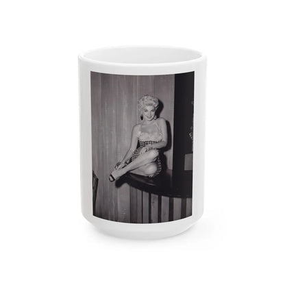 Barbara Nichols #346 (Vintage Female Icon) White Coffee Mug-15oz-Go Mug Yourself