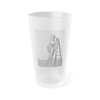 Barbara Nichols #347 (Vintage Female Icon) Frosted Pint Glass 16oz-16oz-Frosted-Go Mug Yourself