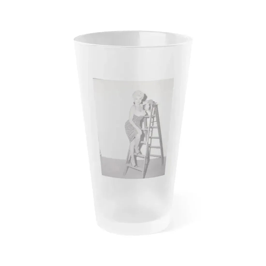 Barbara Nichols #347 (Vintage Female Icon) Frosted Pint Glass 16oz 16oz Frosted - Go Mug Yourself