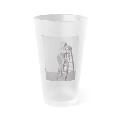 Barbara Nichols #347 (Vintage Female Icon) Frosted Pint Glass 16oz 16oz Frosted - Go Mug Yourself