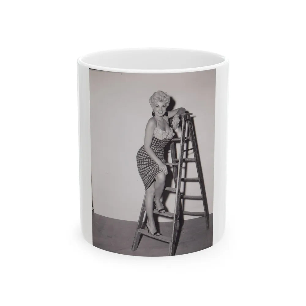 Barbara Nichols #347 (Vintage Female Icon) White Coffee Mug-11oz-Go Mug Yourself