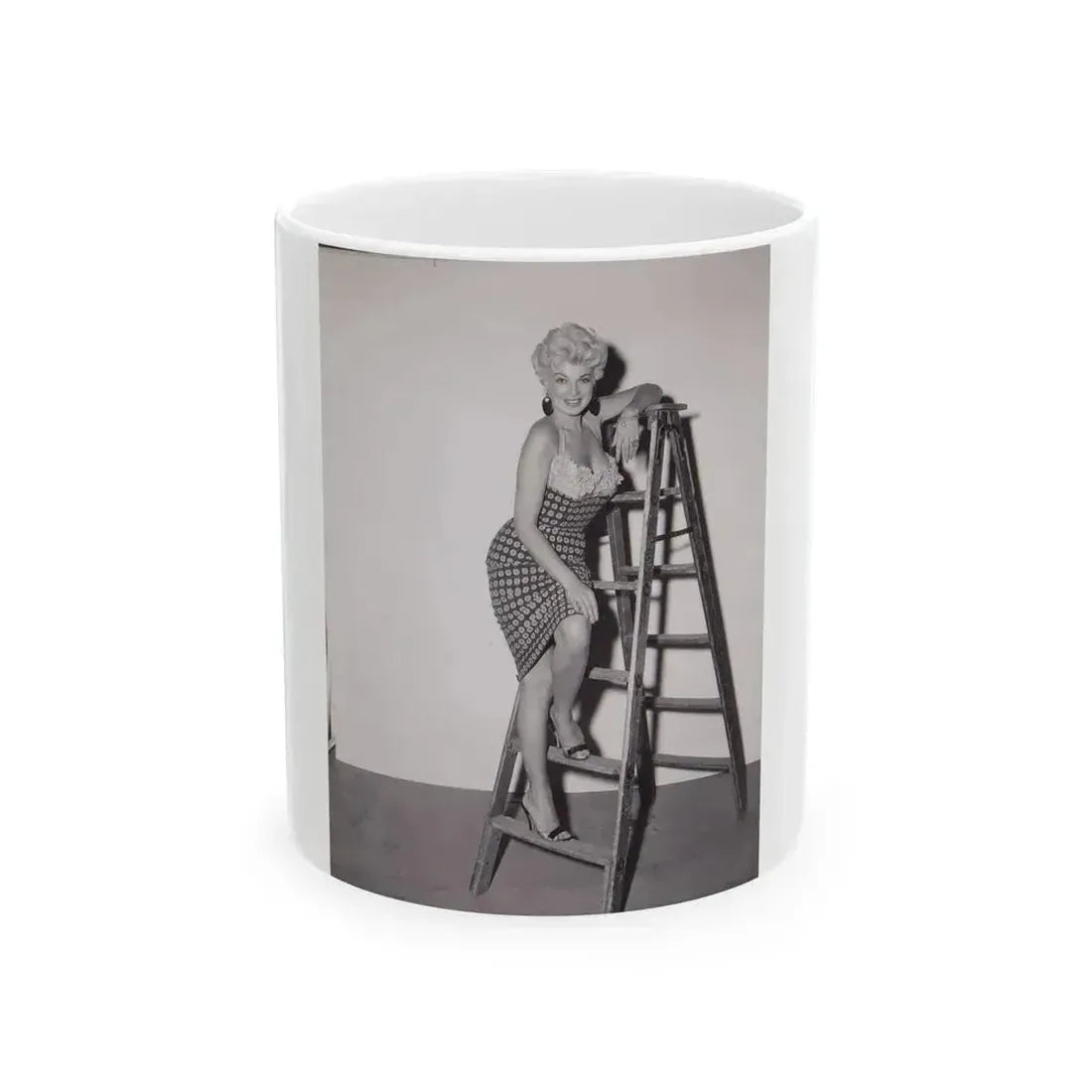 Barbara Nichols #347 (Vintage Female Icon) White Coffee Mug 11oz - Go Mug Yourself