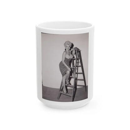 Barbara Nichols #347 (Vintage Female Icon) White Coffee Mug-15oz-Go Mug Yourself