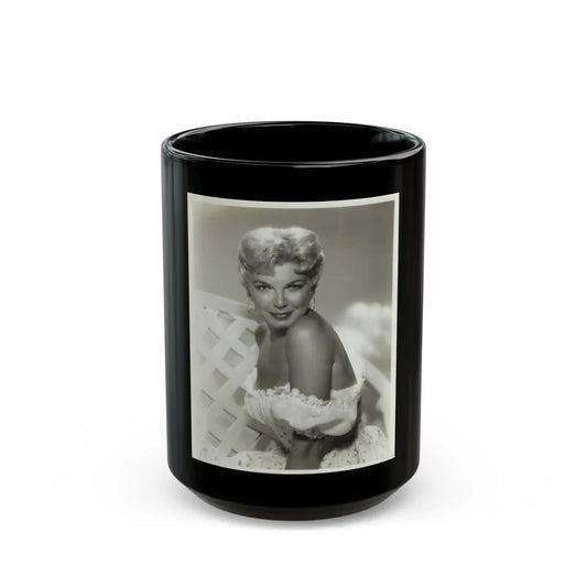 Barbara Nichols #35 (Vintage Female Icon) Black Coffee Mug-15oz-Go Mug Yourself