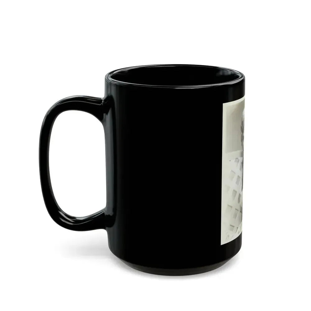 Barbara Nichols #35 (Vintage Female Icon) Black Coffee Mug - Go Mug Yourself