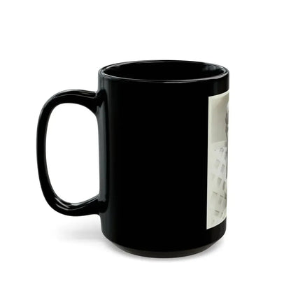 Barbara Nichols #35 (Vintage Female Icon) Black Coffee Mug - Go Mug Yourself