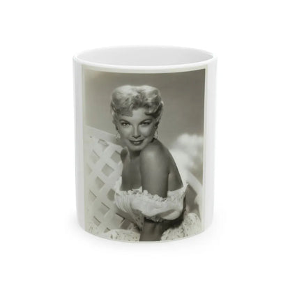 Barbara Nichols #35 (Vintage Female Icon) White Coffee Mug-11oz-Go Mug Yourself