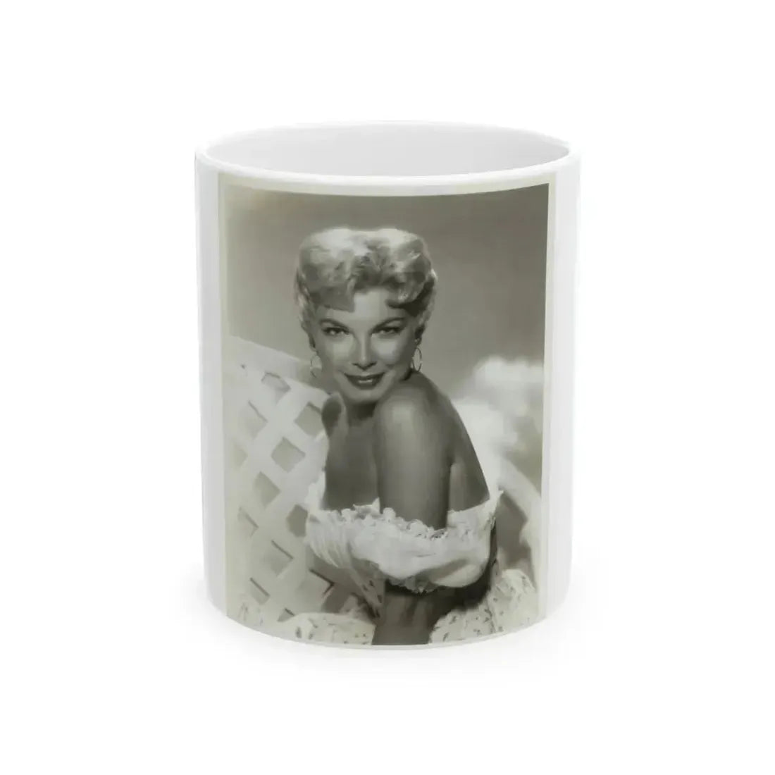 Barbara Nichols #35 (Vintage Female Icon) White Coffee Mug 11oz - Go Mug Yourself