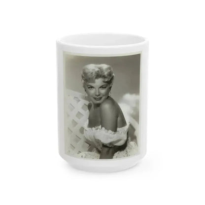 Barbara Nichols #35 (Vintage Female Icon) White Coffee Mug 15oz - Go Mug Yourself