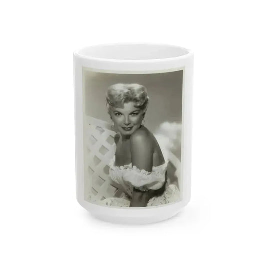 Barbara Nichols #35 (Vintage Female Icon) White Coffee Mug 15oz - Go Mug Yourself
