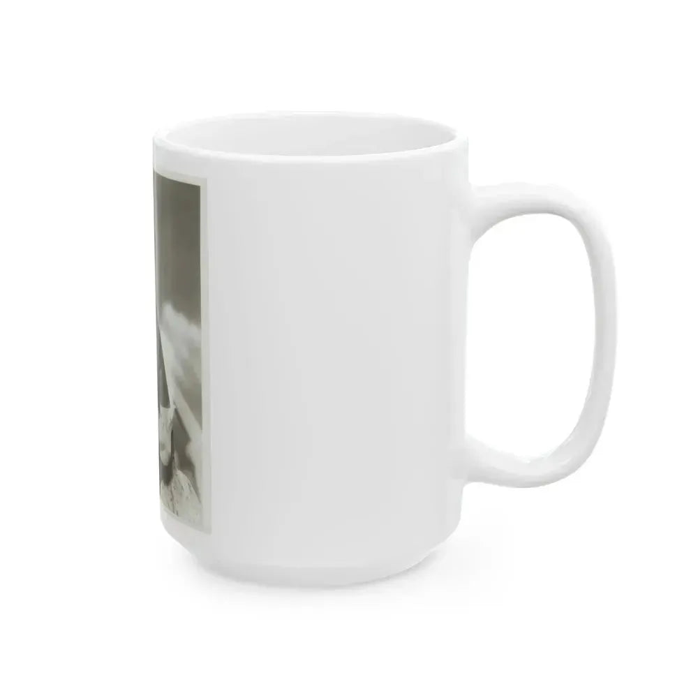 Barbara Nichols #35 (Vintage Female Icon) White Coffee Mug - Go Mug Yourself