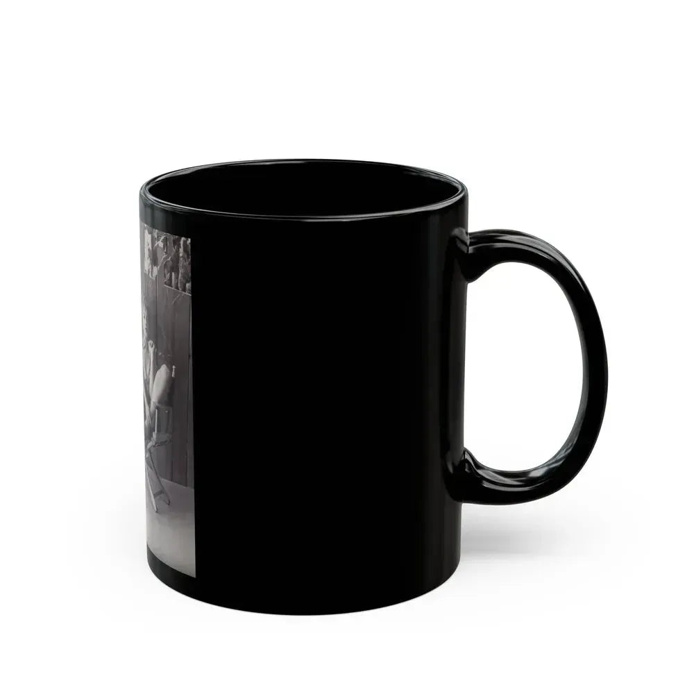 Barbara Nichols #350 (Vintage Female Icon) Black Coffee Mug - Go Mug Yourself