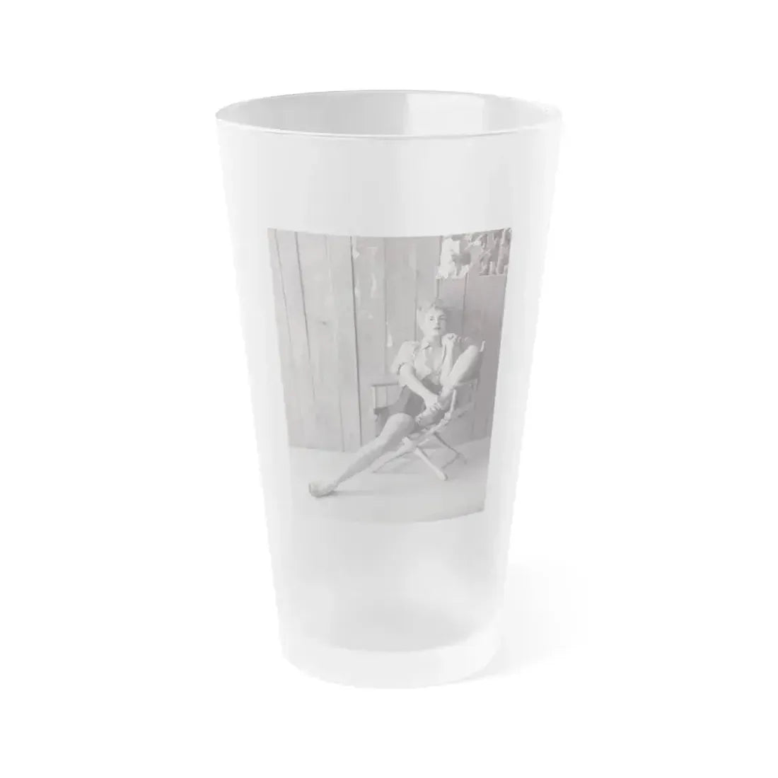 Barbara Nichols #350 (Vintage Female Icon) Frosted Pint Glass 16oz 16oz Frosted - Go Mug Yourself