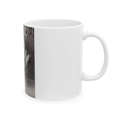 Barbara Nichols #350 (Vintage Female Icon) White Coffee Mug - Go Mug Yourself