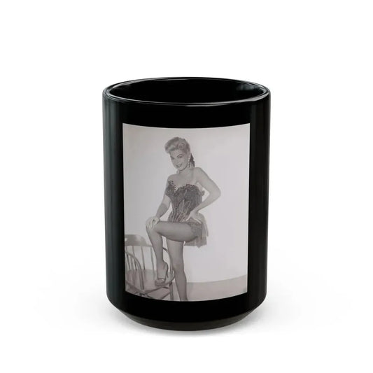Barbara Nichols #351 (Vintage Female Icon) Black Coffee Mug 15oz - Go Mug Yourself