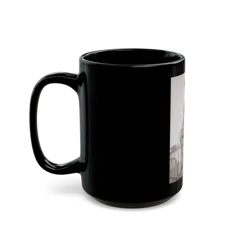 Barbara Nichols #351 (Vintage Female Icon) Black Coffee Mug - Go Mug Yourself