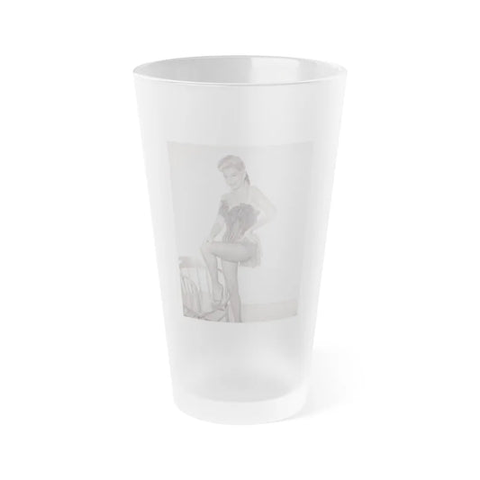 Barbara Nichols #351 (Vintage Female Icon) Frosted Pint Glass 16oz-16oz-Frosted-Go Mug Yourself