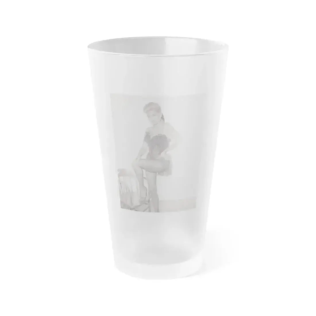 Barbara Nichols #351 (Vintage Female Icon) Frosted Pint Glass 16oz 16oz Frosted - Go Mug Yourself