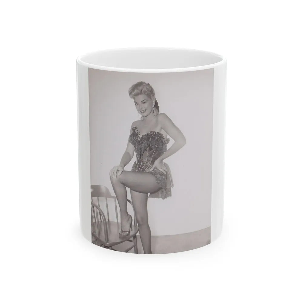 Barbara Nichols #351 (Vintage Female Icon) White Coffee Mug-11oz-Go Mug Yourself