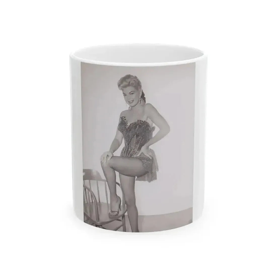 Barbara Nichols #351 (Vintage Female Icon) White Coffee Mug 11oz - Go Mug Yourself