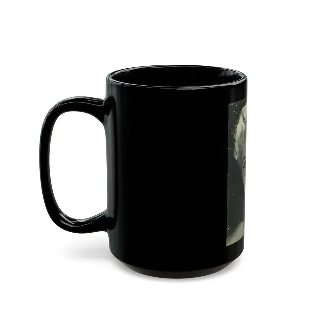 Barbara Nichols #353 (Vintage Female Icon) Black Coffee Mug - Go Mug Yourself