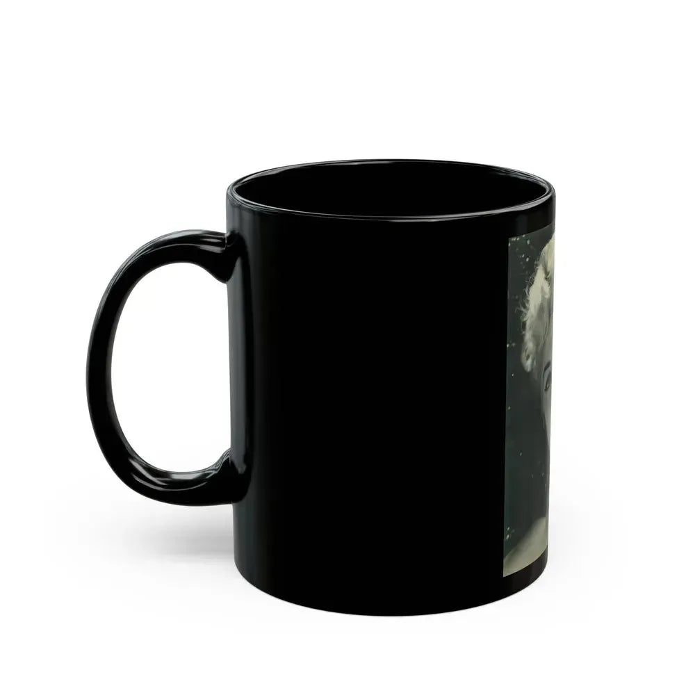 Barbara Nichols #353 (Vintage Female Icon) Black Coffee Mug - Go Mug Yourself