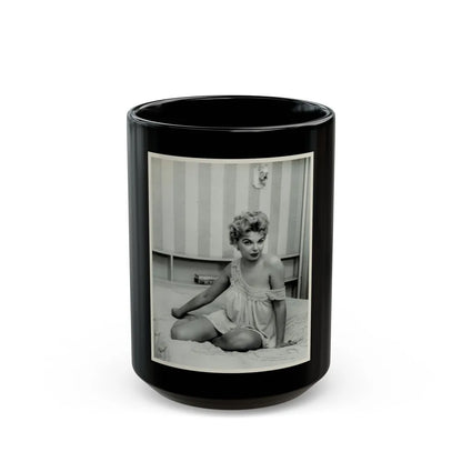 Barbara Nichols #354 (Vintage Female Icon) Black Coffee Mug-15oz-Go Mug Yourself