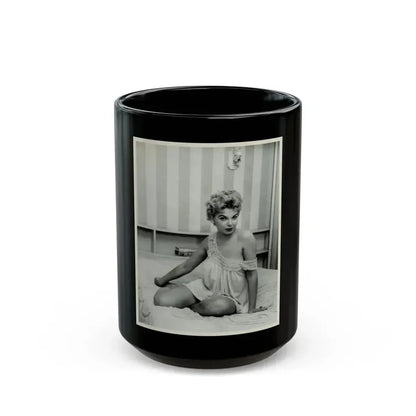 Barbara Nichols #354 (Vintage Female Icon) Black Coffee Mug 15oz - Go Mug Yourself