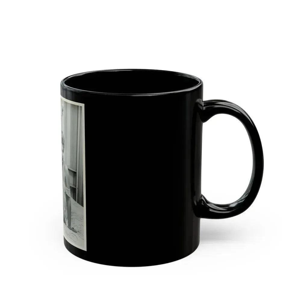 Barbara Nichols #354 (Vintage Female Icon) Black Coffee Mug - Go Mug Yourself