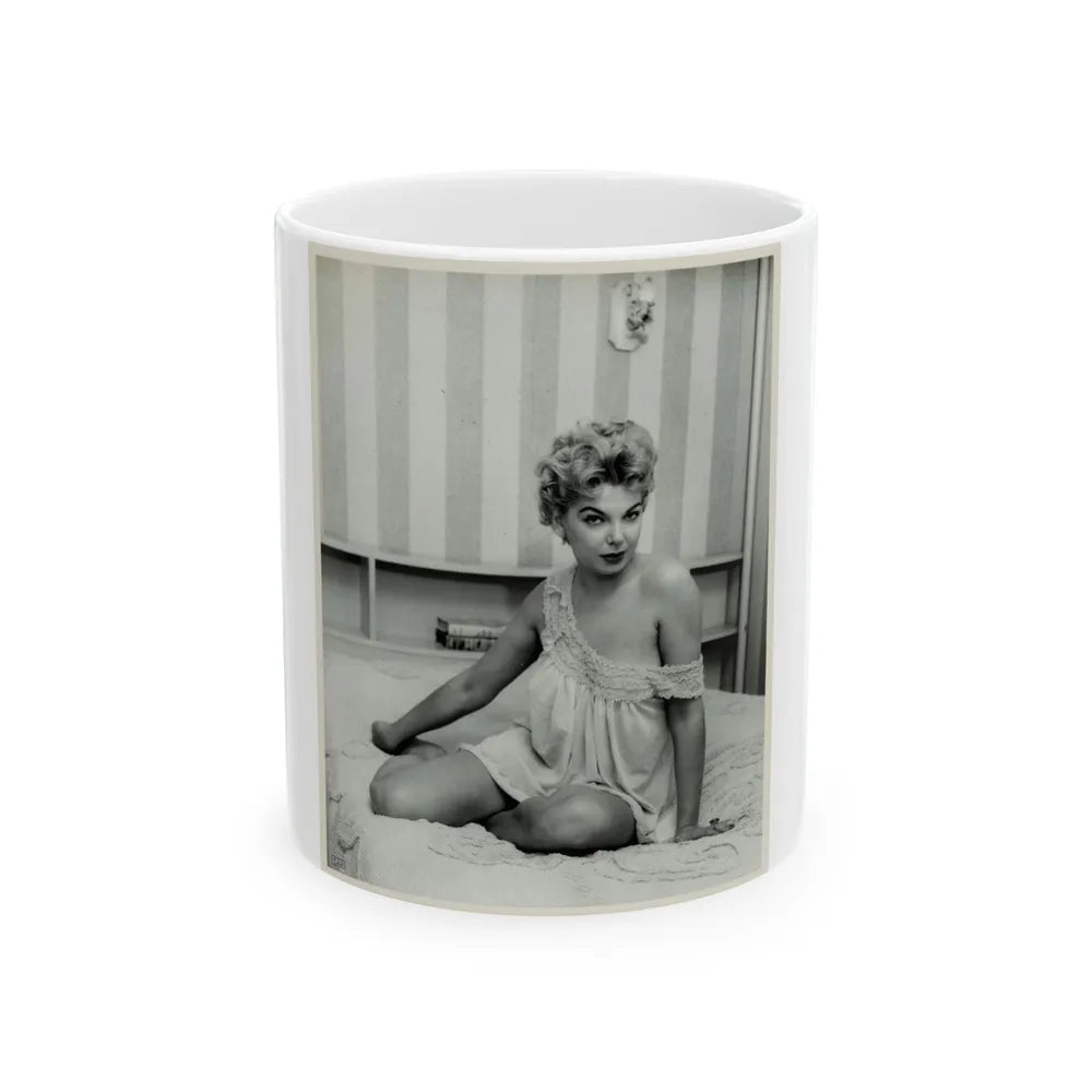 Barbara Nichols #354 (Vintage Female Icon) White Coffee Mug-11oz-Go Mug Yourself