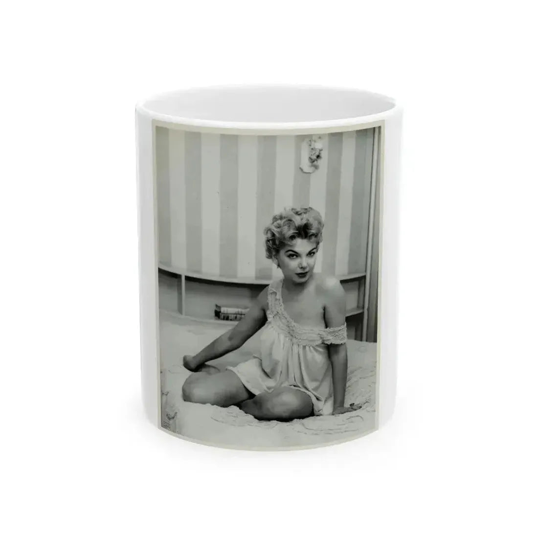 Barbara Nichols #354 (Vintage Female Icon) White Coffee Mug 11oz - Go Mug Yourself