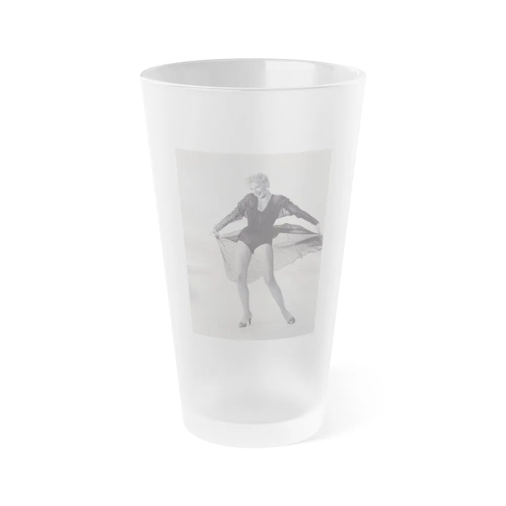 Barbara Nichols #355 (Vintage Female Icon) Frosted Pint Glass 16oz-16oz-Frosted-Go Mug Yourself