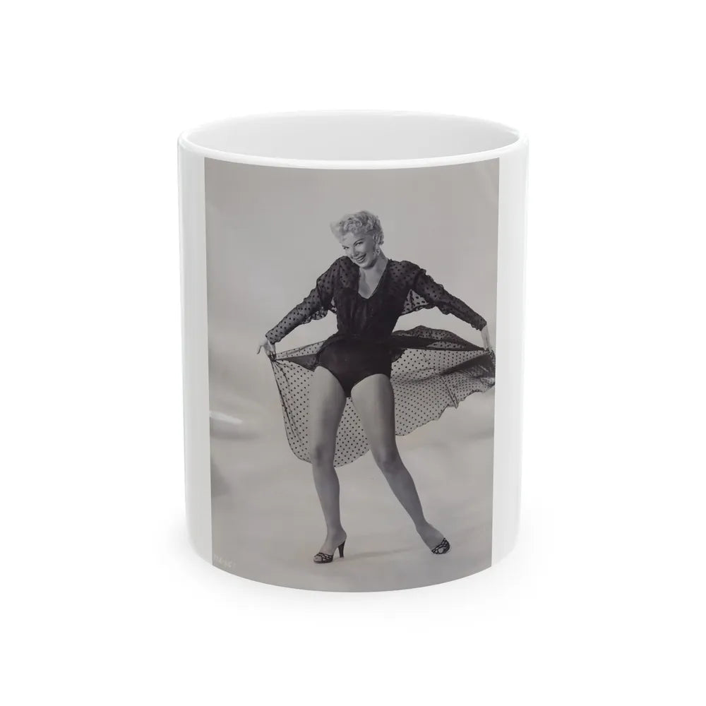 Barbara Nichols #355 (Vintage Female Icon) White Coffee Mug-11oz-Go Mug Yourself