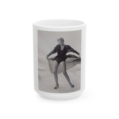 Barbara Nichols #355 (Vintage Female Icon) White Coffee Mug-15oz-Go Mug Yourself