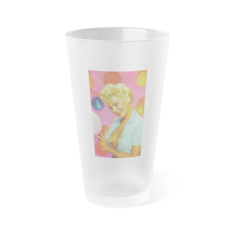 Barbara Nichols #356 (Vintage Female Icon) Frosted Pint Glass 16oz-16oz-Frosted-Go Mug Yourself