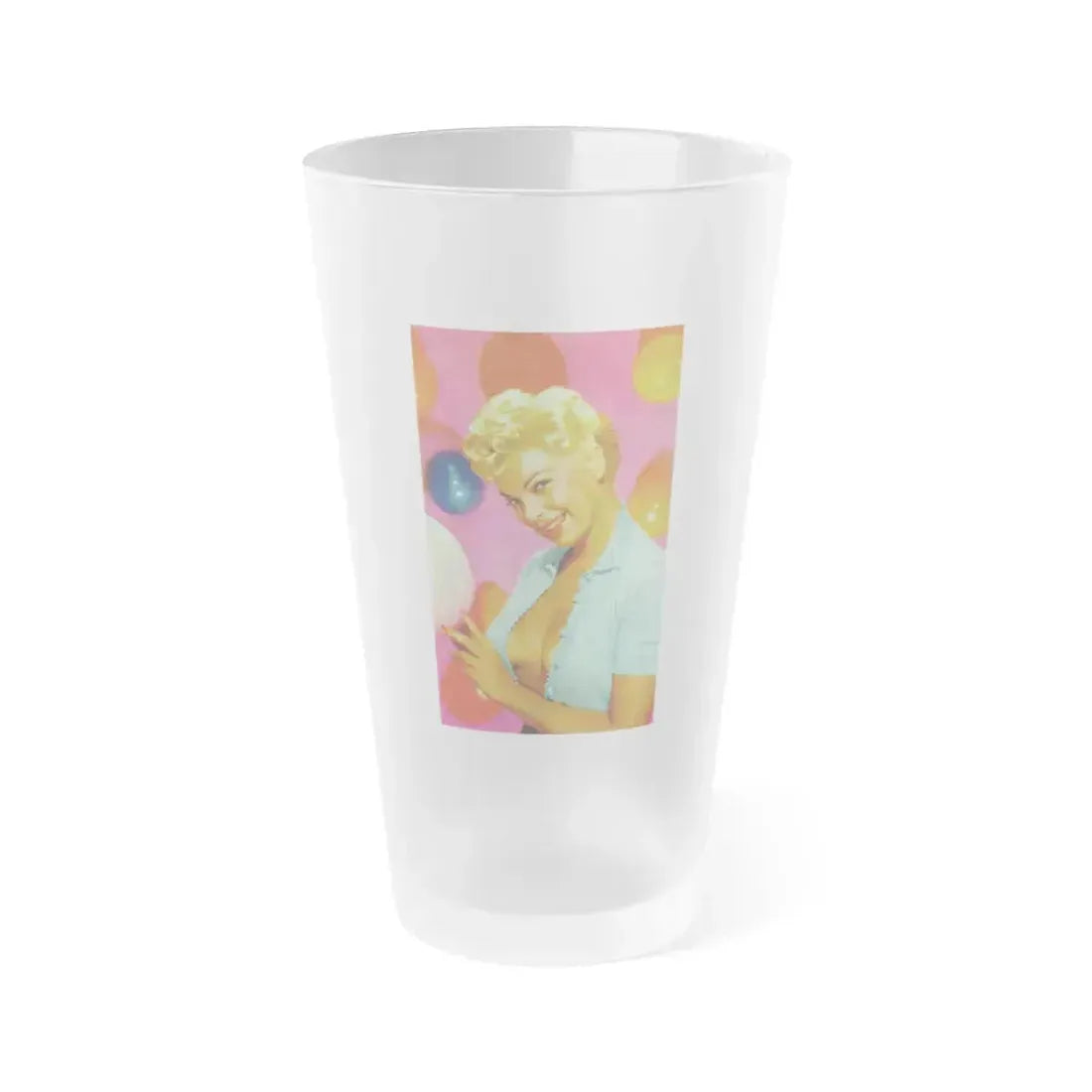 Barbara Nichols #356 (Vintage Female Icon) Frosted Pint Glass 16oz 16oz Frosted - Go Mug Yourself