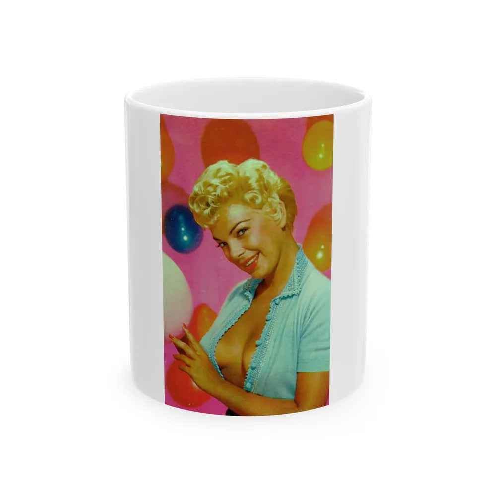 Barbara Nichols #356 (Vintage Female Icon) White Coffee Mug-11oz-Go Mug Yourself