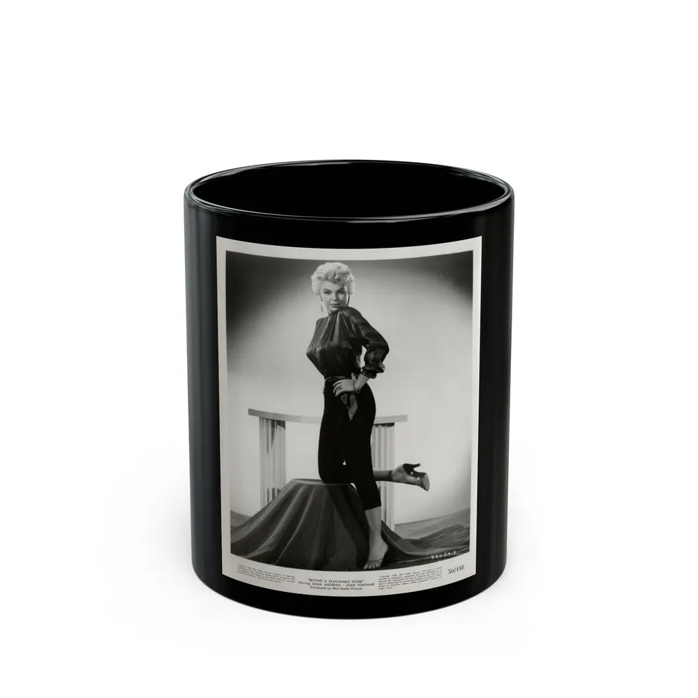 Barbara Nichols #362 (Vintage Female Icon) Black Coffee Mug-11oz-Go Mug Yourself