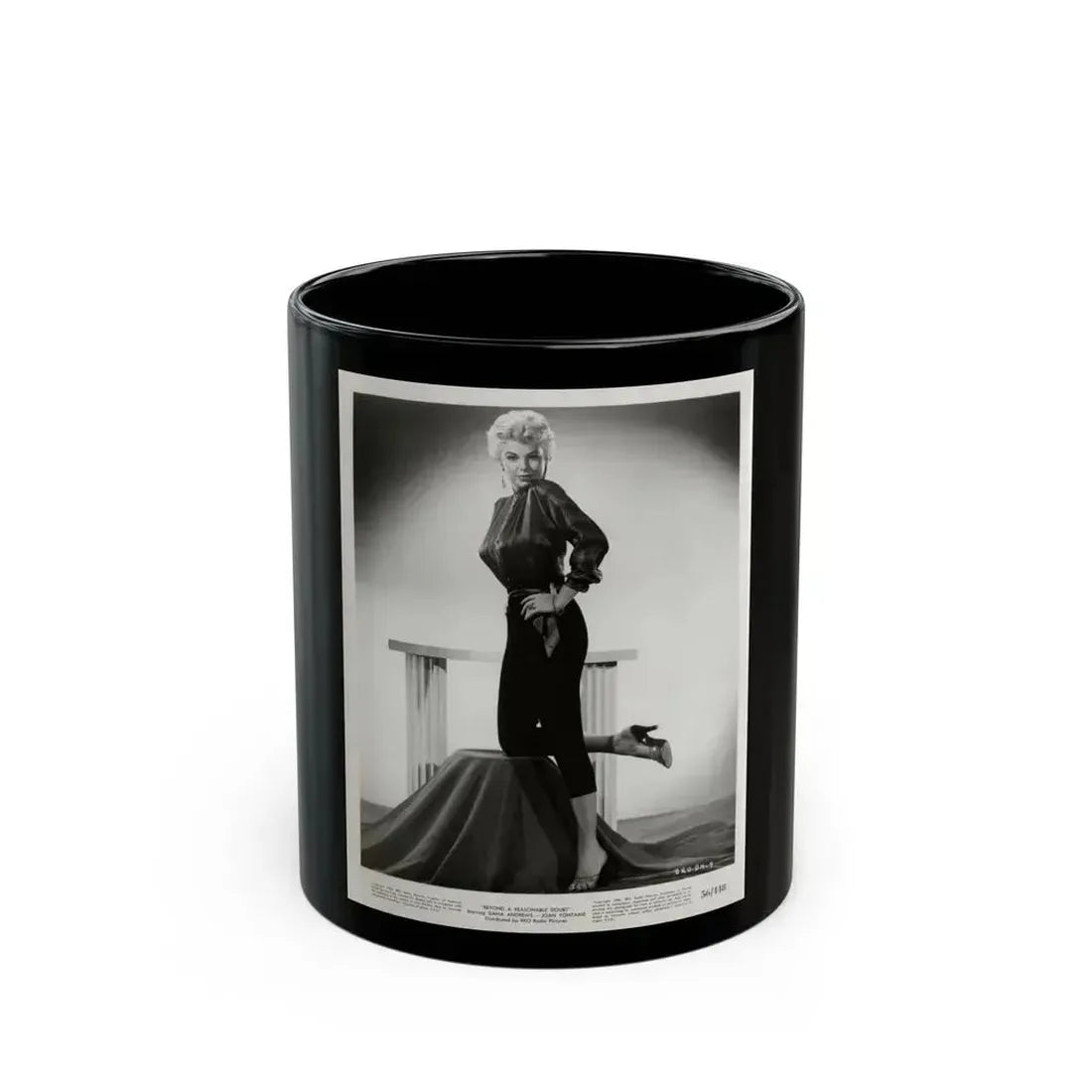 Barbara Nichols #362 (Vintage Female Icon) Black Coffee Mug 11oz - Go Mug Yourself
