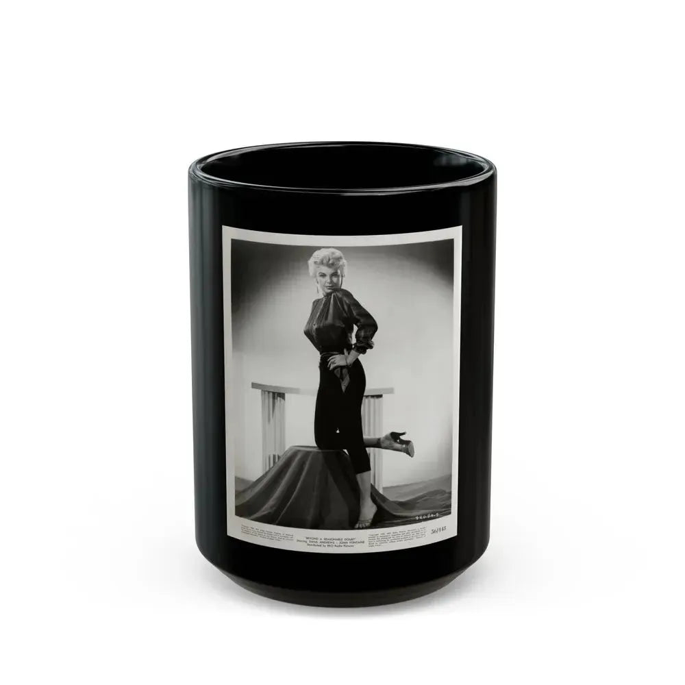 Barbara Nichols #362 (Vintage Female Icon) Black Coffee Mug 15oz - Go Mug Yourself