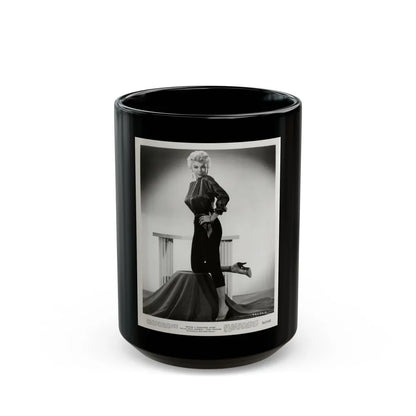 Barbara Nichols #362 (Vintage Female Icon) Black Coffee Mug-15oz-Go Mug Yourself