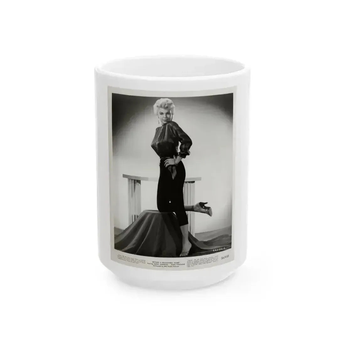 Barbara Nichols #362 (Vintage Female Icon) White Coffee Mug 15oz - Go Mug Yourself