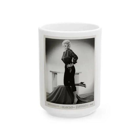 Barbara Nichols #362 (Vintage Female Icon) White Coffee Mug 15oz - Go Mug Yourself