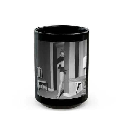 Barbara Nichols #364 (Vintage Female Icon) Black Coffee Mug 15oz - Go Mug Yourself