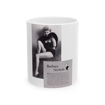 Barbara Nichols #367 (Vintage Female Icon) White Coffee Mug 11oz - Go Mug Yourself