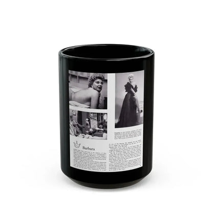 Barbara Nichols #368 (Vintage Female Icon) Black Coffee Mug 15oz - Go Mug Yourself