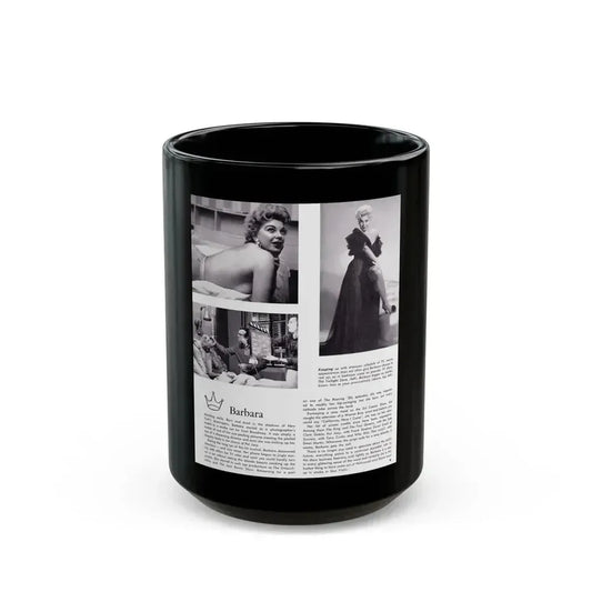 Barbara Nichols #368 (Vintage Female Icon) Black Coffee Mug 15oz - Go Mug Yourself