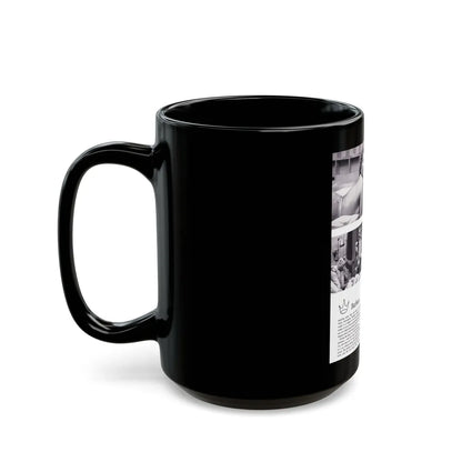 Barbara Nichols #368 (Vintage Female Icon) Black Coffee Mug-Go Mug Yourself