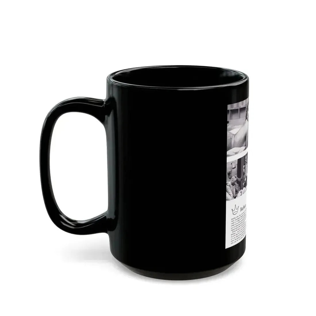 Barbara Nichols #368 (Vintage Female Icon) Black Coffee Mug - Go Mug Yourself